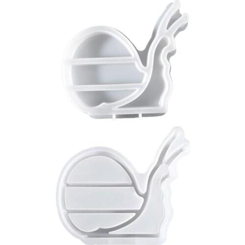 Snails Box Epoxy Resin Mold Jewelry Storage Shelf Organizer Rack Silicone Mould