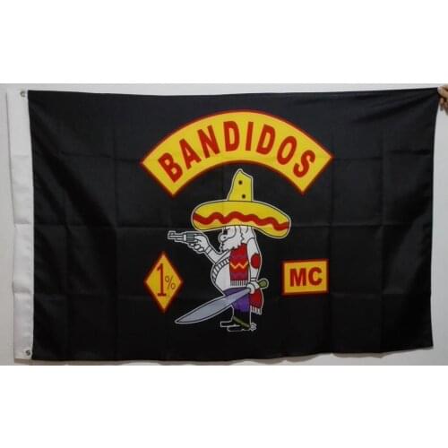 New Arrived Bandidos Flag Banners Custom Flying Flag(144X96cm)