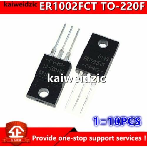 Kaiweikdic New imported original ER1002FCT 10A 200V TO-220F Fast recovery diode Integrated circuit electronic components