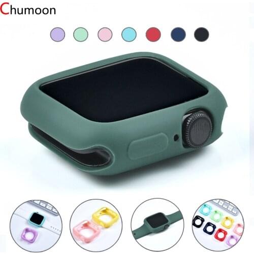 Strap for apple watch band case 44mm 40mm 42mm 38mm Accessorie silicone soft cover bracelet iwatch apple watch series 3 4 5 SE 6