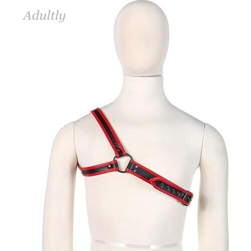 Bdsm Bondage Harness belt Adjustable Sexual Body Bondage Cage PU Leather Harness Belt Costume Fetish Gay Gothic Nighclubwear