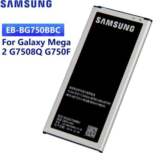 SAMSUNG Original Replacement Battery EB-BG750BBC For Samsung GALAXY Mega 2 G7508Q G750F Galaxy Round G910S EB-BG750BBE 2800mAh