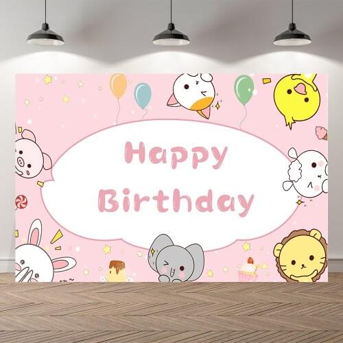 Seekpro Safari Cute Animals Elephant Photo Baby Shower Birthday Photography Background Photographic Backdrop For Studio Shoot