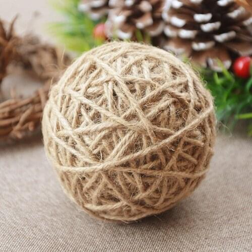 8cm/2pcs,Natural Creative decoration Zakka retro twine ball, Wedding Party garden home wall Ornament，Photo props，Childrens Toys