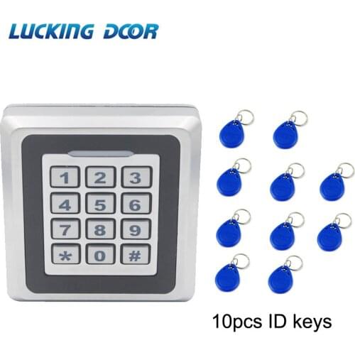LUCKING DOOR RFID Access Control System Proximity Card Standalone 8000 Users Door Access Control Waterproof Metal Case
