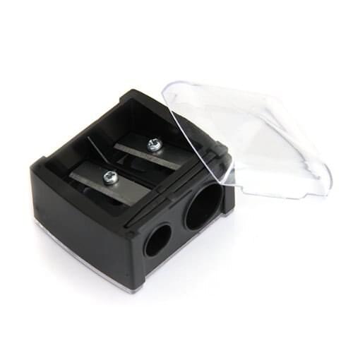 SOSW-Precision Cosmetic Pencil Sharpener for Eyebrow Eyeliner 2 Holes
