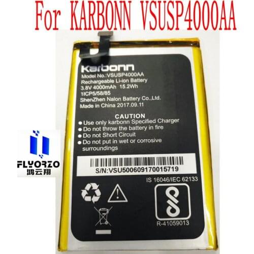 Original New High Quality 4000mAh VSUSP4000AA Battery For KARBONN VSUSP4000AA Mobile Phone