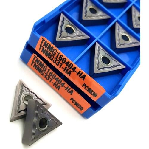 TNMG160404 HA PC9030 External Turning Tool Carbide Inserts Turning tools For Stainless Steel TNMG 160404 Metal cutting tool