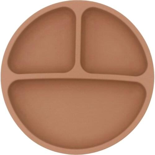 Waterproof Silicone Baby Divided Bowl Infants Antislip Dinner Plate Tableware