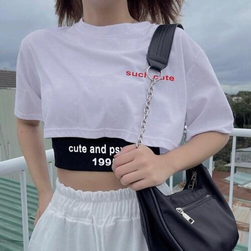 Two Pieces Tops Tees 2021 Summer Short Tshirt Women Casual Fashion Short Sleeve T-shirs Women HG110