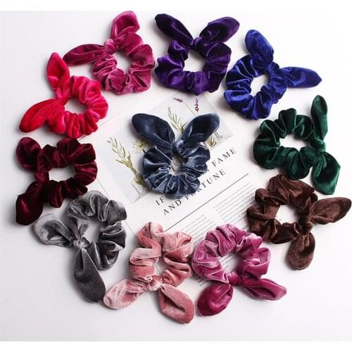 Women Ponytail Holder Hairband Hair Ties Hair Accessories for Women Hair Scrunchie Velvet Hair Tie Solid Color Hair Scrunchies