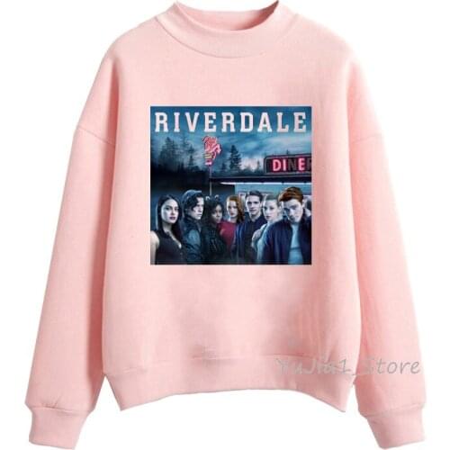 Pink hoodies women River Vixens Riverdale graphic sweatshirt femme harajuku kawaii jumper women winter tracksuit clothes