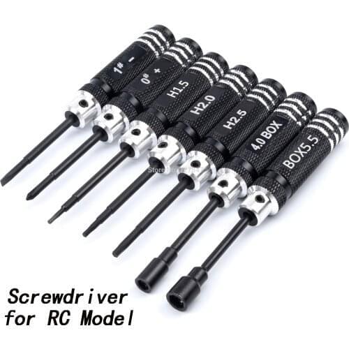 7pcs 0/1/1.5/2/2.5/4/5.5mm DIY Hexagonal Hex Screw Driver Tool Set Screwdriver For RC Camera Drone FPV Quadcopter Helicopter DIY