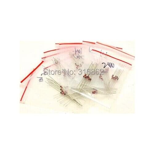 1W Zener 3.3V to 30V 14valuesX10pcs=140pcs Zener Assorted Kit Free Shipping