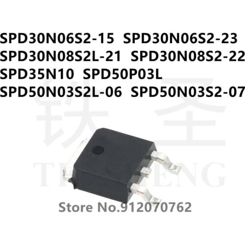 10PCS SPD30N06S2-15 SPD30N06S2-23 SPD30N08S2L-21 SPD30N08S2-22 SPD35N10 SPD50P03L SPD50N03S2L-06 SPD50N03S2-07 TO-252