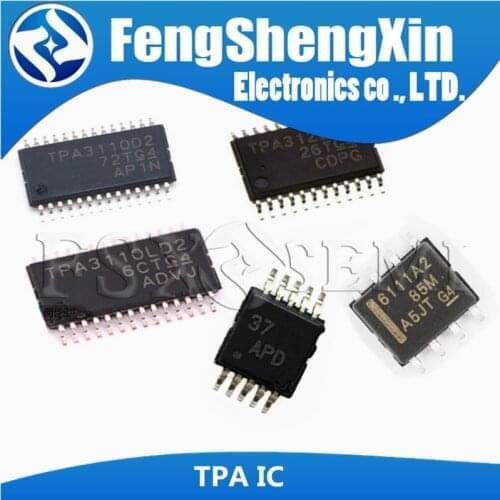 10pcs TPA3110D2PWPR TPA3123D2PWPR TPA6112A2DGQR APD TPA3110LD2 TPA6111A2DR TPA2005D1DGNR BAL TPA3100D2PHPR TPA3112D1PWPR TPA152