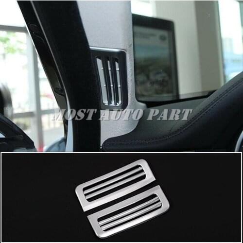 ABS Plastic Chrome Interior Front Pillar Air Vent Cover Trim For Land Rover Range Rover Evoque 2011-2018 2pcs Car Decoration