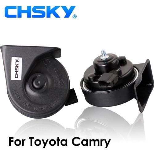 CHSKY Car Horn Snail type Horn For Toyota Camry 2002 to 2017 12V Loudness 110-129db Auto Horn Long Life Time High Low Klaxon