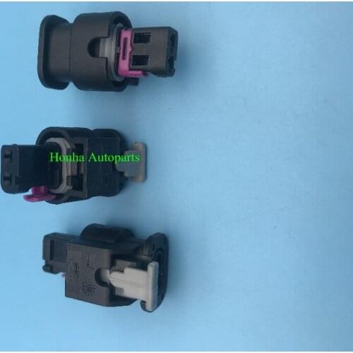 Free shipping 2 way female fuel injector automotive connector 4F0 973 702 1-1718643-1 for Tyco AMP