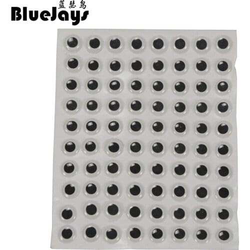 BlueJays 100pcs/lot 4mm 5mm 7mm 9mm 3D Luminous Fishing Eyes for Blank Lures Crankbait Hard Bait Fishing Tackle fish Lure