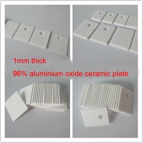 1mm thick 96% aluminium oxide ceramic plate alumina wafer aluminum oxide Ceramic Heater alundum sheet To247 ceramic radiator