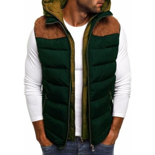 Mens Hooded Winter Vest Jacket Winter Jacket Coat Winter Jacket S-5XL