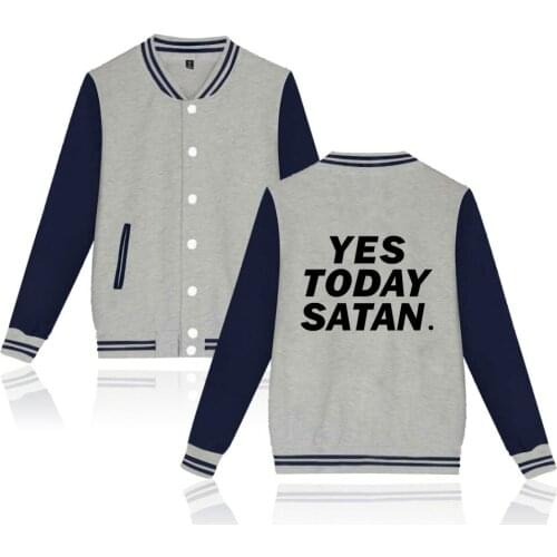 Satan Baseball Jackets Men Women High Quality Autumn Jackets Streetwear Popular Jackets Young Boy Fashion Hip Hop Thin Clothes