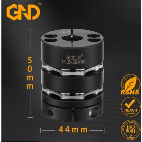 Stainless Steel D44 L50 double diaphragm coupling elastic connectorball screw step servo motor encoder computer