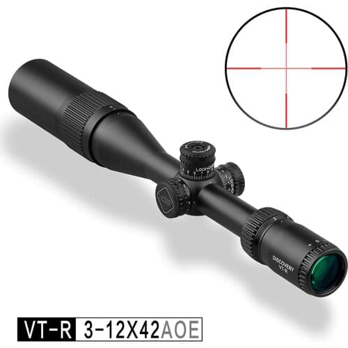 New Discovery Optics VT-R 3-12X42 AOE Hunting Riflescope With Red/Green Mil Dot Reticle Airsoft Scope