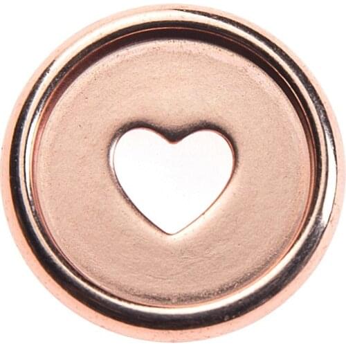 1PCS Binding Ring Notebook Mushroom Hole Button lastic Loose-leaf Coil 360 Degree Foldable Plastic Disc Ring Heart-Shaped Bckle