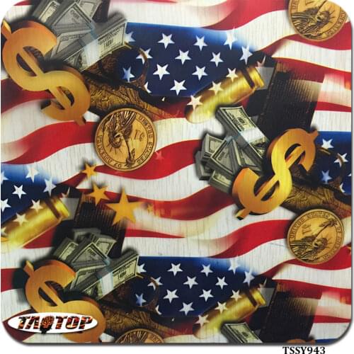 ITAATOP TSSY943 Size 1M*10M High Quality Flag pattern pva water transfer printing agua printed film hydrographics film