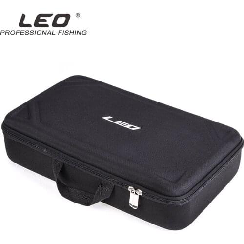 Leo Fishing Bag Shockproof Fishing Tackle Storage Box Multipurpose Hard Case For Vissen Line Lure Carrier 600D Nylon EVA Handbag