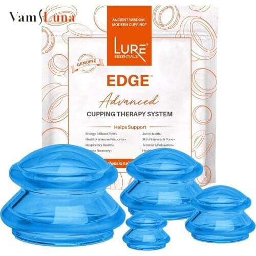 Cupping Therapy System Professional Silicone Cupping Set Strengtens Immune System Restores Qi Energy Releases Injuires Pain Edge