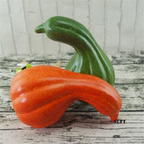 Kitchen dining room hall hotel supermarket store shop decoration Faux simulation fake artificial vegetables big curved pumpkin