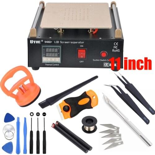 UYUE 948Q+ Max 11 inches Built-in Vacuum Pump Mobile phone LCD Screen Separator Machine Glass Touch Screen Refurbished Repair