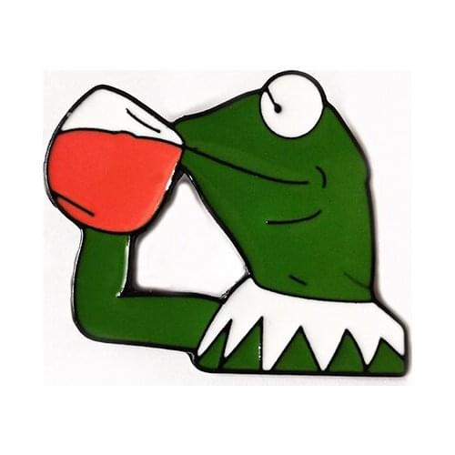 1Pcs Enamel pin frog Brooch Bag Hat Clothes Lapel Pins Badge Jewelry Gift Brooch For women And Kids