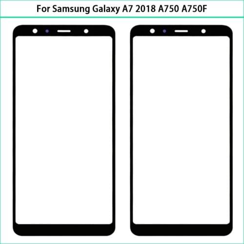 10PCS For Samsung Galaxy A7 2018 A750 A750F A750FN A750G Touch Screen LCD Front Outer Glass Lens Glass Panel With OCA Replace