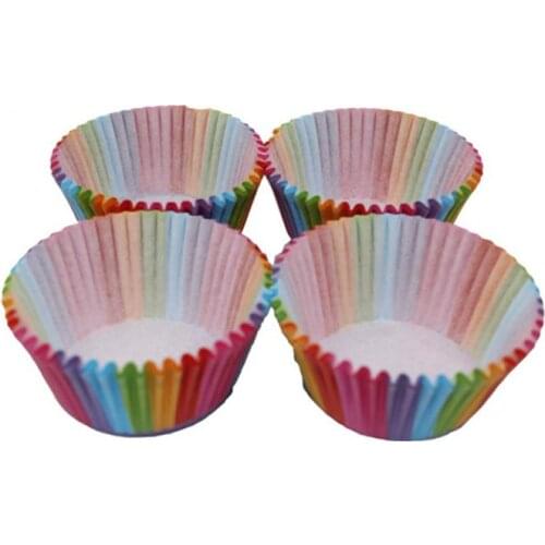 100Pcs/Set Colorful Cake Paper Cups Round Cake Mold Baking Muffin Molds DIY Colorful Paper Box Party Home Kitchen Accessories