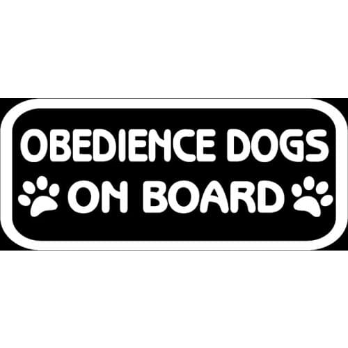 12.8CM*5.6CM AGILITY DOGS ON BOARD Car Sticker Decal Paw Print Black/Silver C10-00806