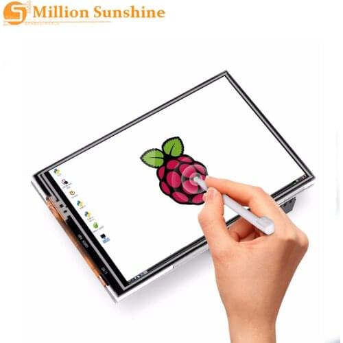 3.5 Inch TFT LCD Display Touch Screen Monitor for Raspberry Pi 3 2 Model B Raspberry Pi 1 Model B+ 480x320 RGB Pixels with Case