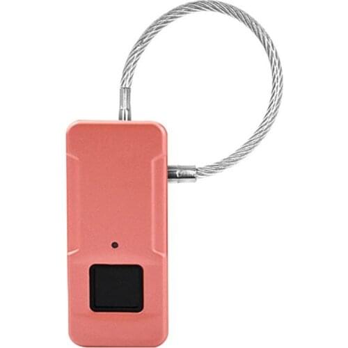 Keyless Electronic Smart Door Lock Wireless Fingerprint Padlock Aluminum Alloy Quick Unlock