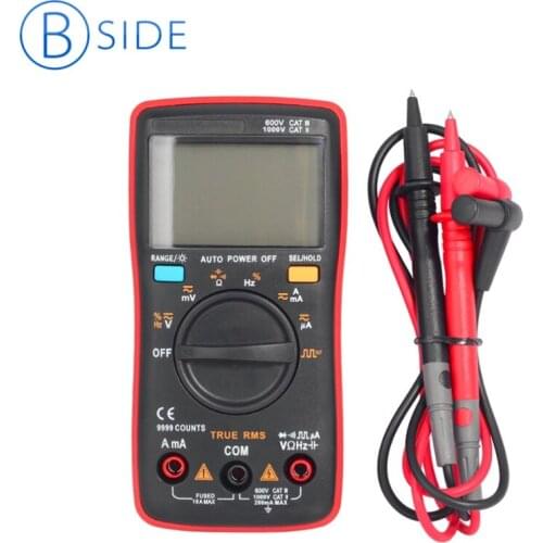 BSIDE ZT109 Professional Practical 9999 Counts Ture RMS Digital Multimeter Backlight AC/DC Ammeter Voltmeter Ohm Capacity Meter