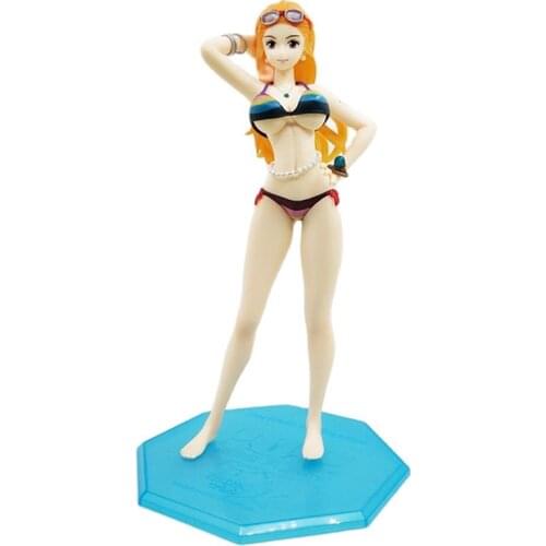 20CM Anime Figure One Piece Nami Figure Toy Nami Swimsuit ver.Sanji Sister Vinsmoke Reiju Action Figure PVC Model Toy Figure