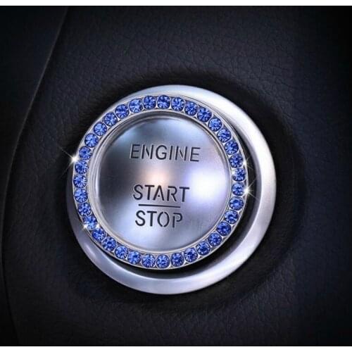 Crystal car Engine Start Stop decoration for volkswagen cc golf 7 POLO CC Passat Tiguan Lavida lamando interior accessories