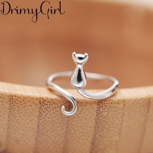 Luxury Brand Cat Rings For Women Wedding Statement Jewelry Valentines Gifts Lover Finger Ring 2021