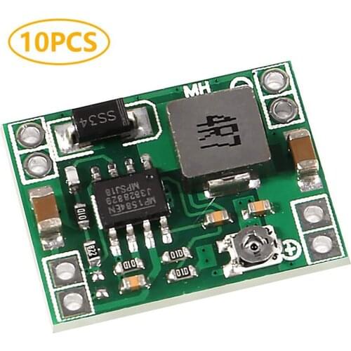 10PCS MP1584EN 3A Mini Step Down Buck Converter DC-DC 24V to 12V 9V 5V 3V Adjustable Step Down Module Replace LM2596 for Arduino
