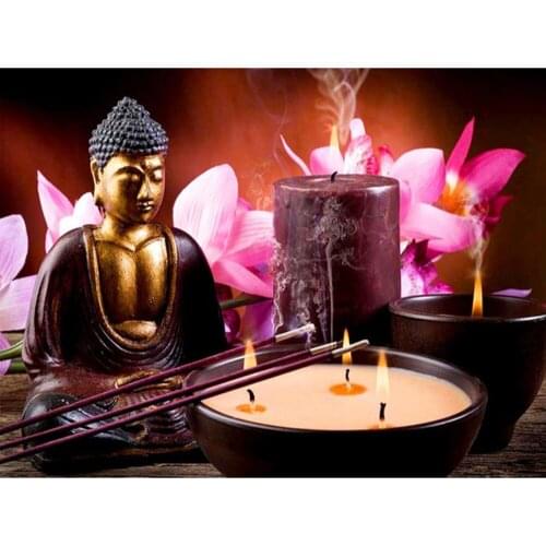 Buddha DIY 11CT Cross Stitch Kits Craft Needlework Set Printed Canvas Cotton Thread Home Decoration For Living Room New Design