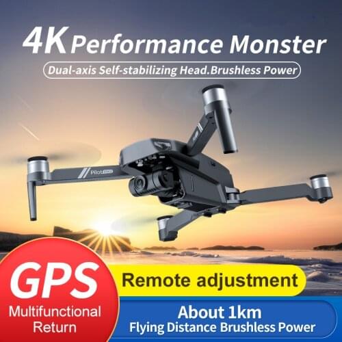 New GPS Drone 4K HD Dual Camera 5G WiFi FPV Brushless Motor 2-Axis Gimbal Anti-Shake Aerial Foldable Rc Quadcopter 25 Minute
