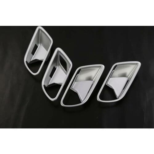 For Mercedes-Benz A-Class Car door armrest panel cover car window trim lifter buttons decoration strip 4pcs Carbon fiber style