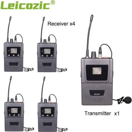 Leicozic Professional Recording Microphone Wireless System Microfono For DSLRS, Mirrorless & Video Interviews, ENG Lapel Mic